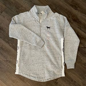 VS Pink 1/4 Zip NWT